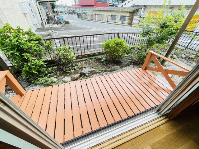 高麗川駅前貸家のバルコニー