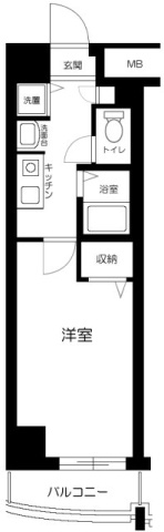 練馬区練馬３丁目の賃貸マンションの間取り