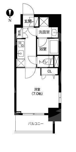 アーバネックス梅田西の間取り|アーバネックス梅田西　開放感ある間取り