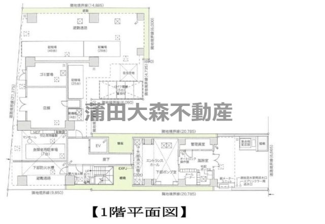 ヴェルステージ蒲田駅前の区画図