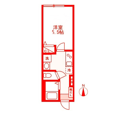 藤沢市湘南台６丁目のアパートの間取り