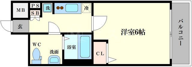 ラシュレエグゼ天王寺の間取り