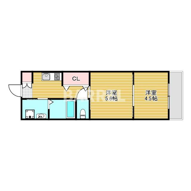 セントレジス新大阪Ⅲの間取り
