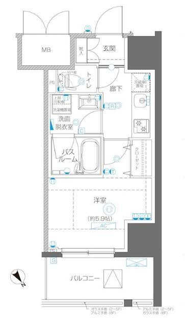 アルファレジデンシア南千住の間取り