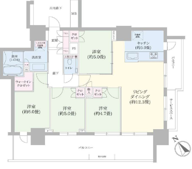 【間取り】 | プラウドタワー東池袋