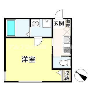 【間取り】 | ホクレア山手Ｂ