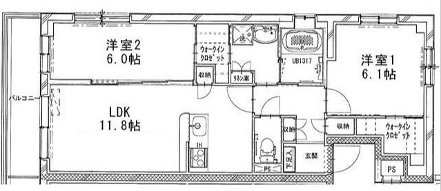 イリゼの間取り