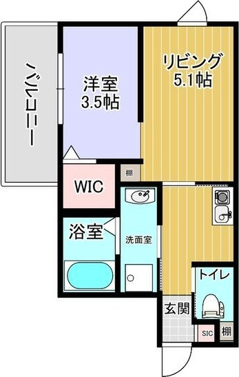 【間取り】 | カーサフォルトゥナート堺石津駅前
