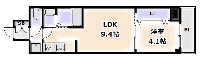【間取り】 | ファステート難波デラックス