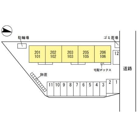 プレミューズ春日の区画図