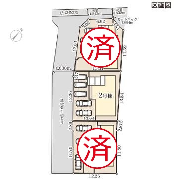 ひたちなか市田彦10期　新築戸建　2号棟の区画図