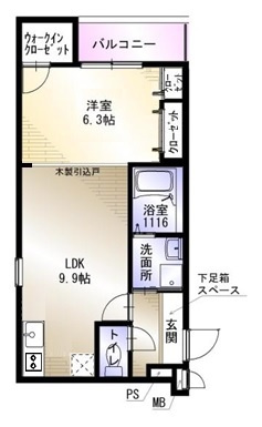 フジパレス森町の間取り