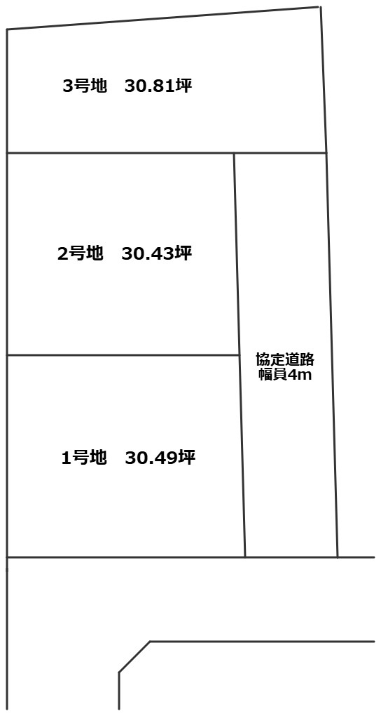 上ケ原八番町売土地の土地図