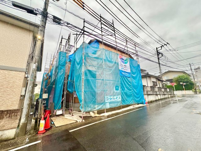 《仲介手数料半額》狭山祇園2期　全3棟　C号棟の前面道路含む現地写真