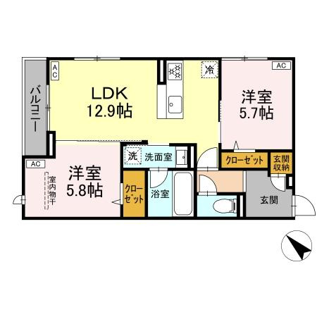 D-roomRio豊田の間取り