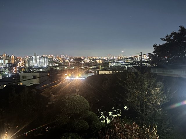 豊中市永楽荘三丁目古家付土地の展望|夜景もキレイです！