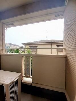 クラール常盤台のバルコニー