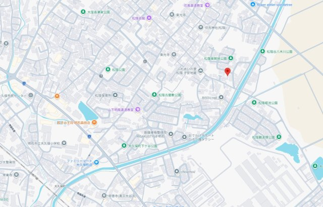 明石市大久保町松陰　土地の地図