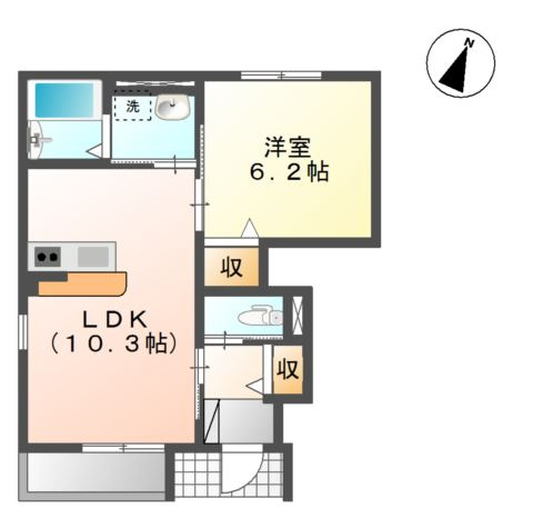 サン　メゾンＢの間取り