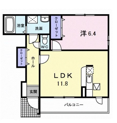 カーサグランデⅡの間取り