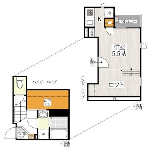 ＣＢ与野本町ストリアの間取り|間取りです。