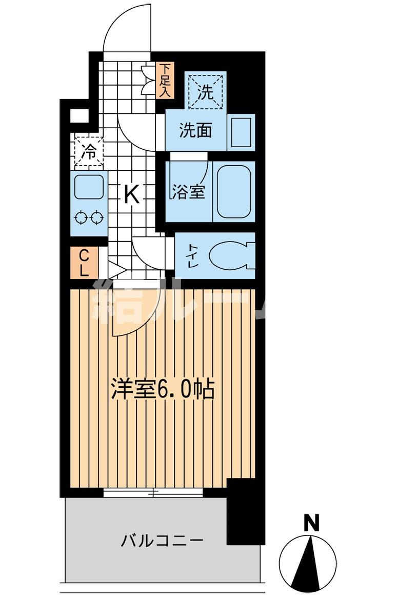 板橋区大山金井町の賃貸マンションの間取り