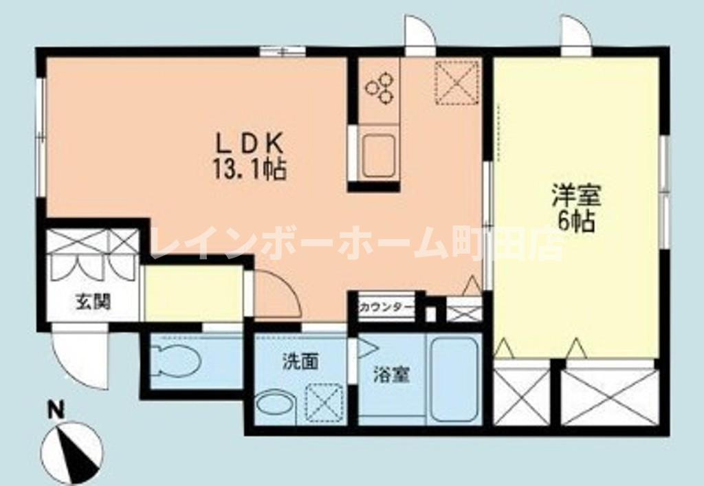 Ｎｏｉｒ　ｅｔ　ｂｌａｎｃ※初期費用分割後払いサービス利用可能物件の間取り