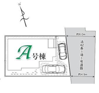 戸建 川越市大字砂久保の区画図