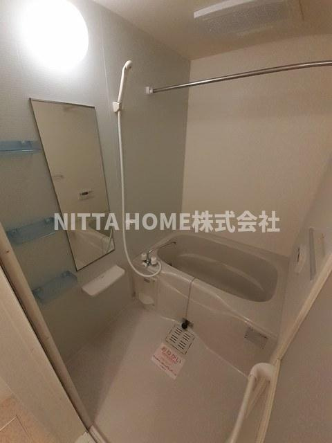 福知山市土師新町４丁目のアパートの浴室|追い炊き機能・浴室乾燥機も設置済み◎
