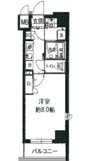 【間取り】 | プレスタイル森下 | 間取りです。