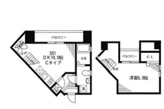 グランベネフィス巣鴨の間取り