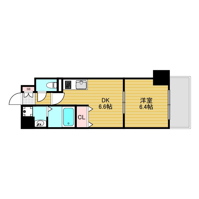 Gramercy Juso-higashi 2ndの間取り