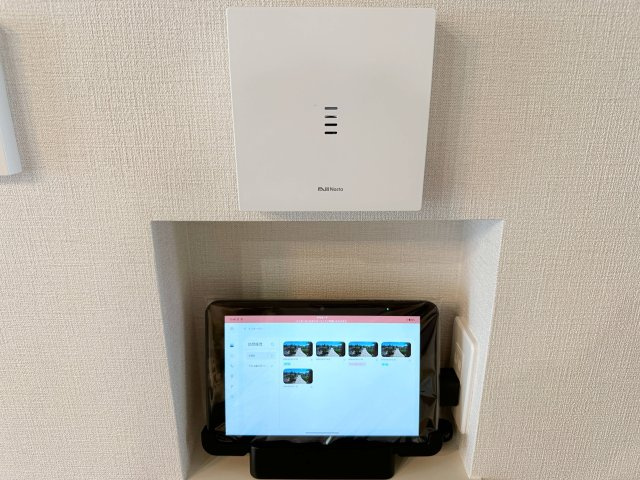 安佐南区川内2丁目 No.2の防犯設備|ドアホン☆
タブレットから一元管理でき外出先もスマートフォンから確認可能な便利なモニターホンです！