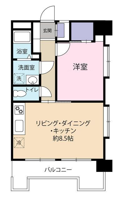 マリンシティ・ダイヤモンドパレス３号棟の間取り|間取りです。