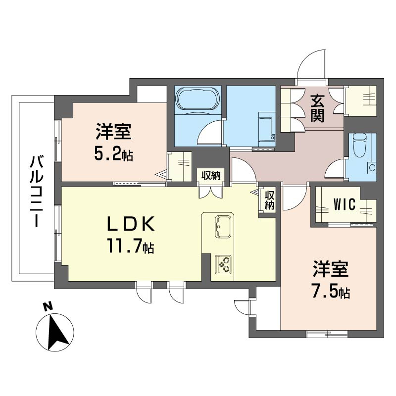 アンムート戸越公園の間取り