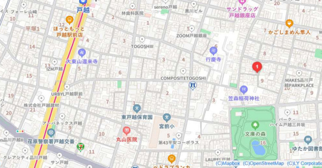 【地図】Grand Hills戸越銀座