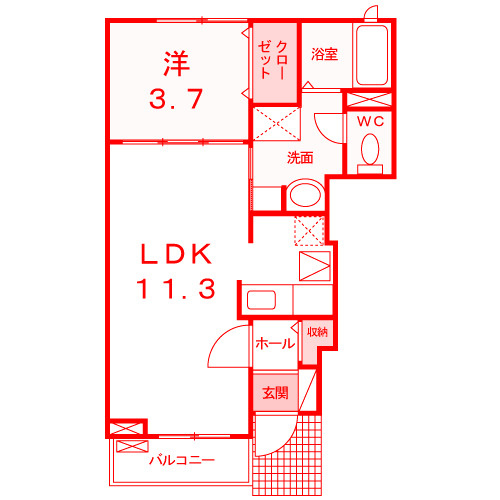 メゾンみのるⅡの間取り