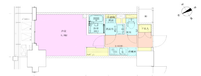 門前仲町レジデンス九番館の間取り