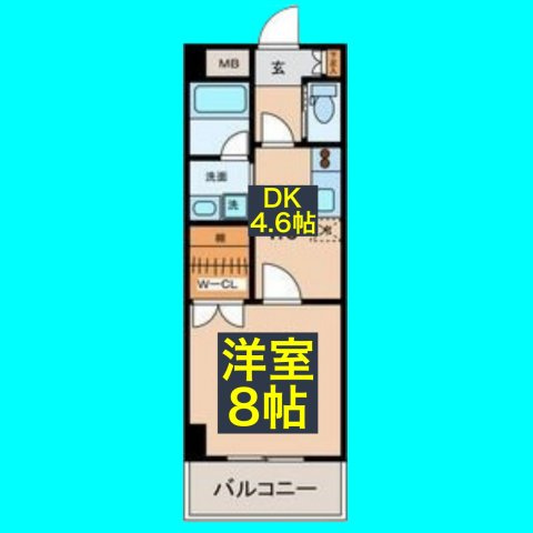 カーサビアンカ黒川の間取り