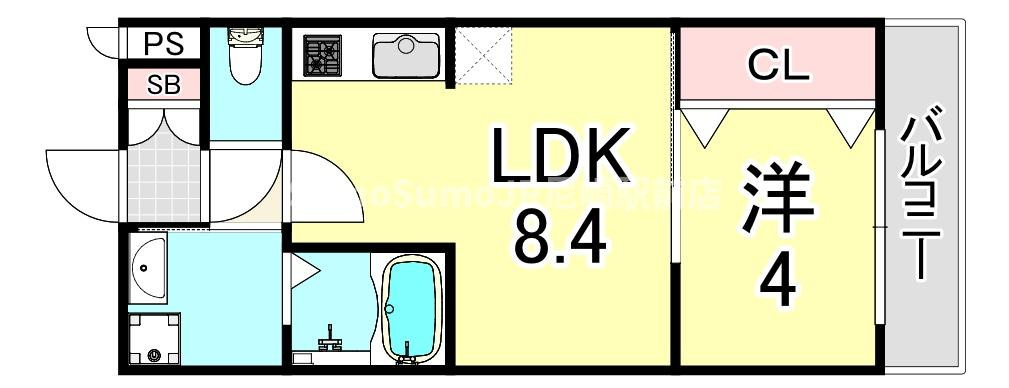 H-maison御幣島Ⅱの間取り