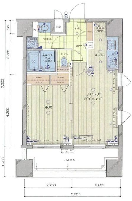 ルーブル両国の間取り|間取りです。