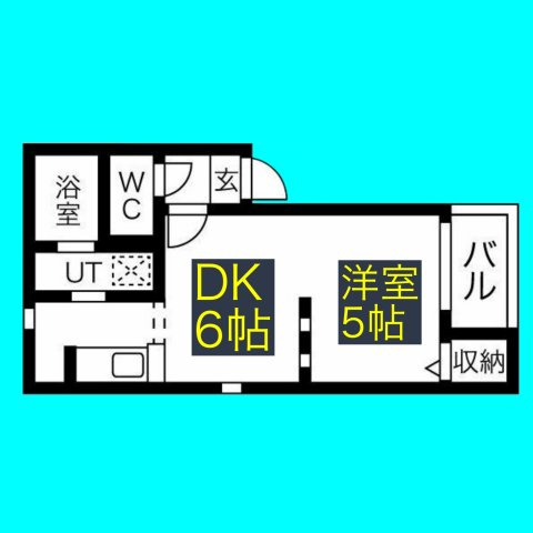グランコンフォール米野Ⅲの間取り