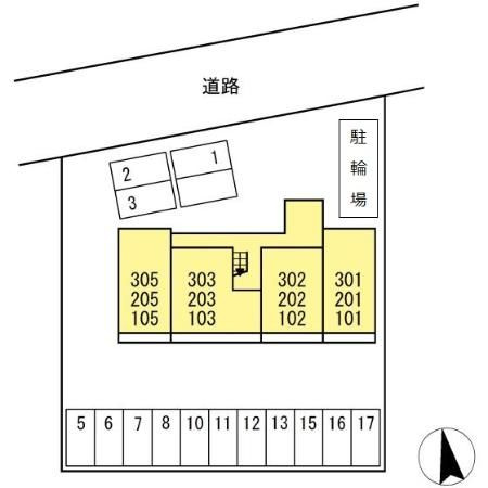 ボヌール西武立川の区画図