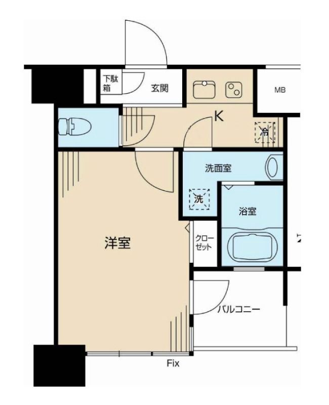 プレール天王洲アイル弐番館の間取り|間取りです。