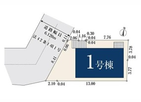 練馬区南田中４丁目新築戸建の区画図