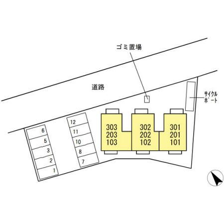 ソラーレスの区画図