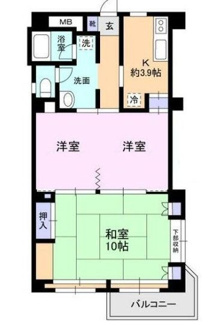 【間取り】 | 上板橋サンライトマンションＡＬ棟 | 間取りです。