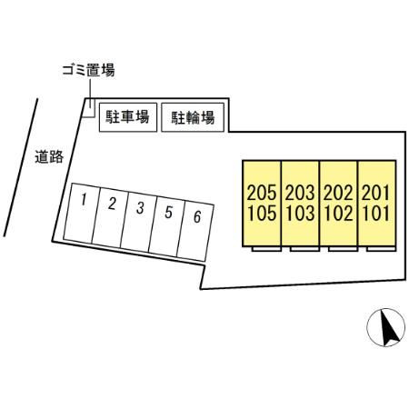 セジュール レジデンスの区画図
