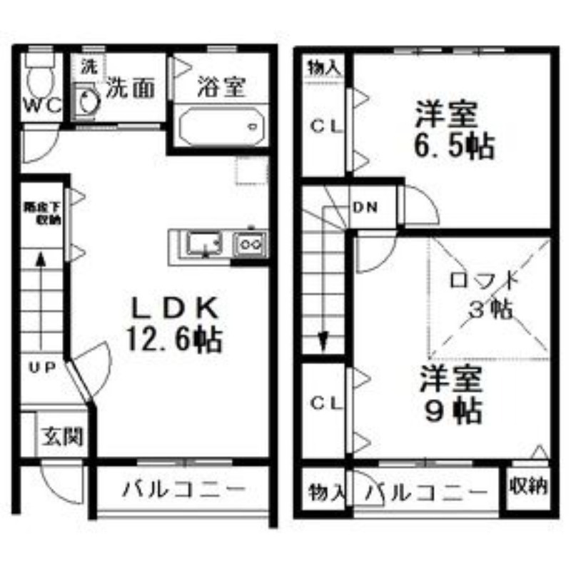 Grand Court弐番館の間取り