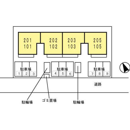 コゥジィーコートの区画図